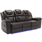 Fauteuil inclinable à bascule manuel Roomfitters avec console centrale, idéal pour le cinéma maison dans le salon