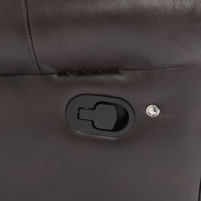 Fauteuil inclinable à bascule manuel Roomfitters avec console centrale, idéal pour le cinéma maison dans le salon