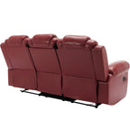 Fauteuil inclinable à bascule manuel Roomfitters avec console centrale, idéal pour le cinéma maison dans le salon