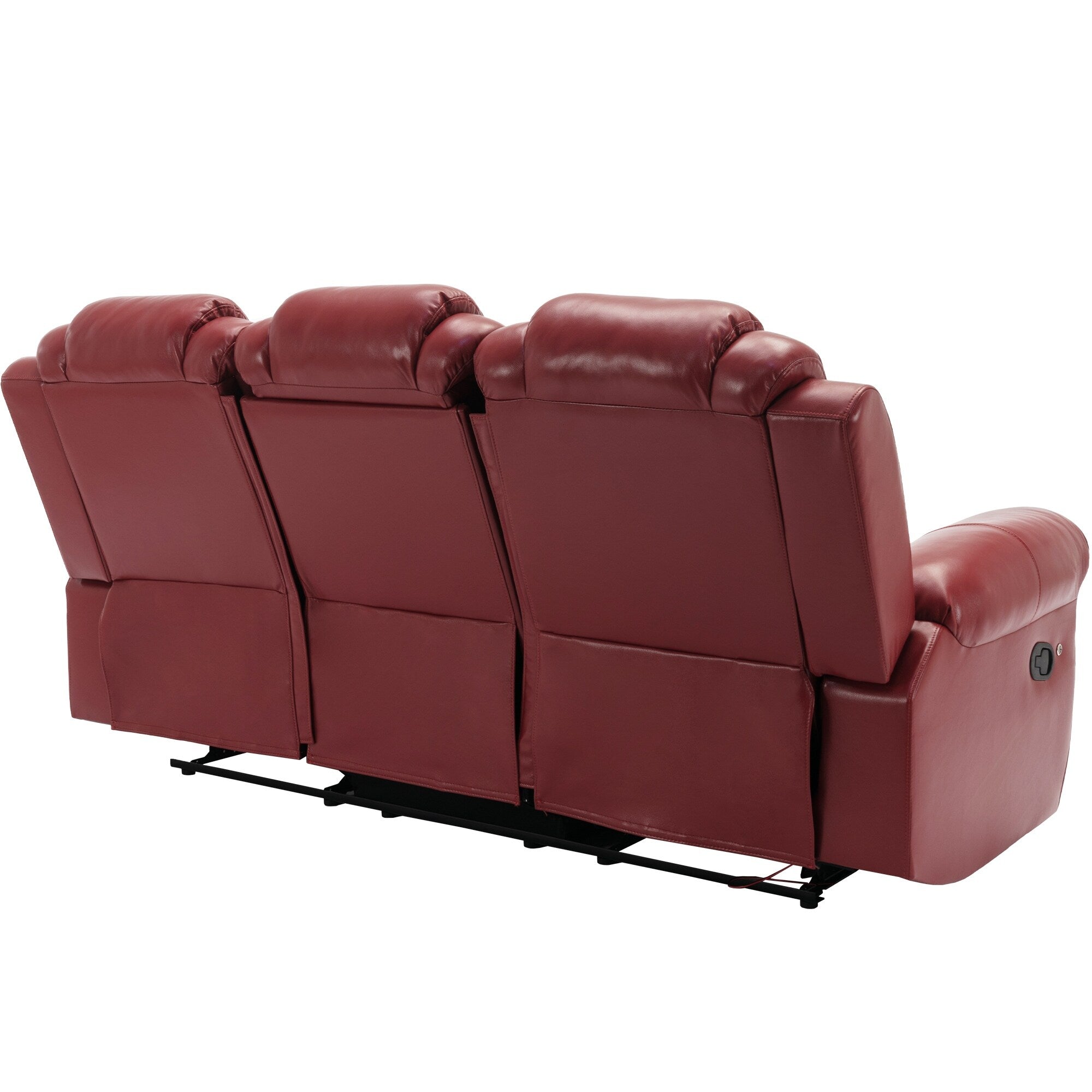 Fauteuil inclinable à bascule manuel Roomfitters avec console centrale, idéal pour le cinéma maison dans le salon