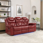 Fauteuil inclinable à bascule manuel Roomfitters avec console centrale, idéal pour le cinéma maison dans le salon