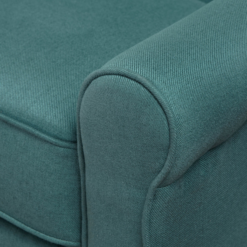 Fauteuil inclinable standard manuel Roomfitters, fauteuil de salon confortable pour salon et chambre, bleu sarcelle