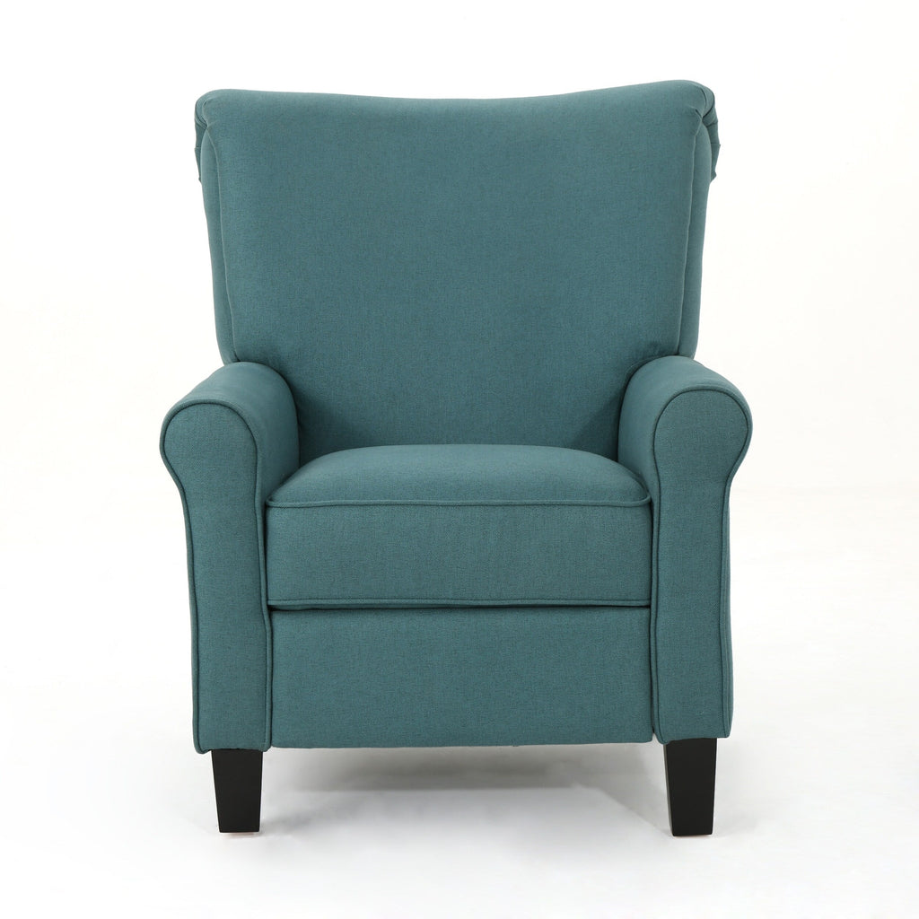 Fauteuil inclinable standard manuel Roomfitters, fauteuil de salon confortable pour salon et chambre, bleu sarcelle