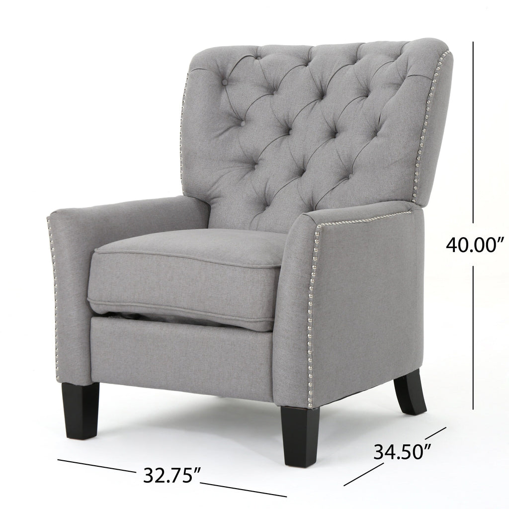 Fauteuil inclinable moderne en tissu Roomfitters, fauteuil de salon confortable pour salon et chambre à coucher