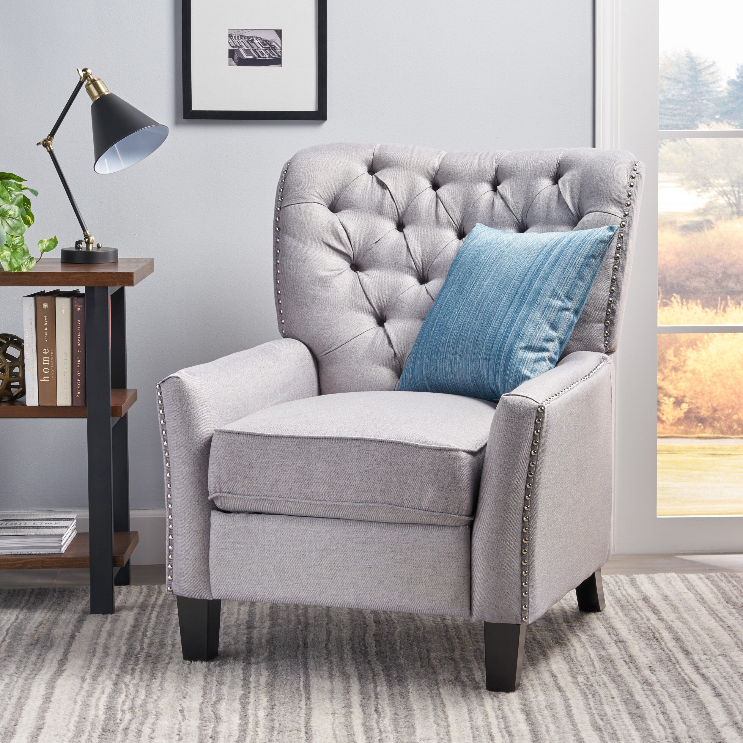 Fauteuil inclinable moderne en tissu Roomfitters, fauteuil de salon confortable pour salon et chambre à coucher