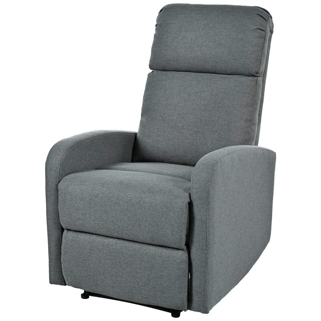 Fauteuil inclinable manuel moderne Roomfitters, fauteuil de cinéma maison, inclinable et réglable pour salon, anthracite