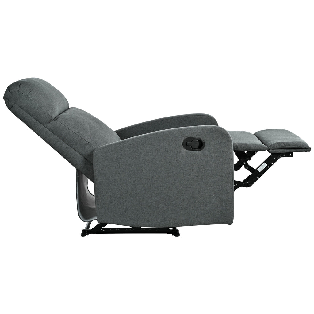 Fauteuil inclinable manuel moderne Roomfitters, fauteuil de cinéma maison, inclinable et réglable pour salon, anthracite