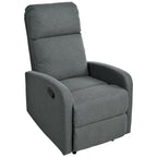 Fauteuil inclinable manuel moderne Roomfitters, fauteuil de cinéma maison, inclinable et réglable pour salon, anthracite