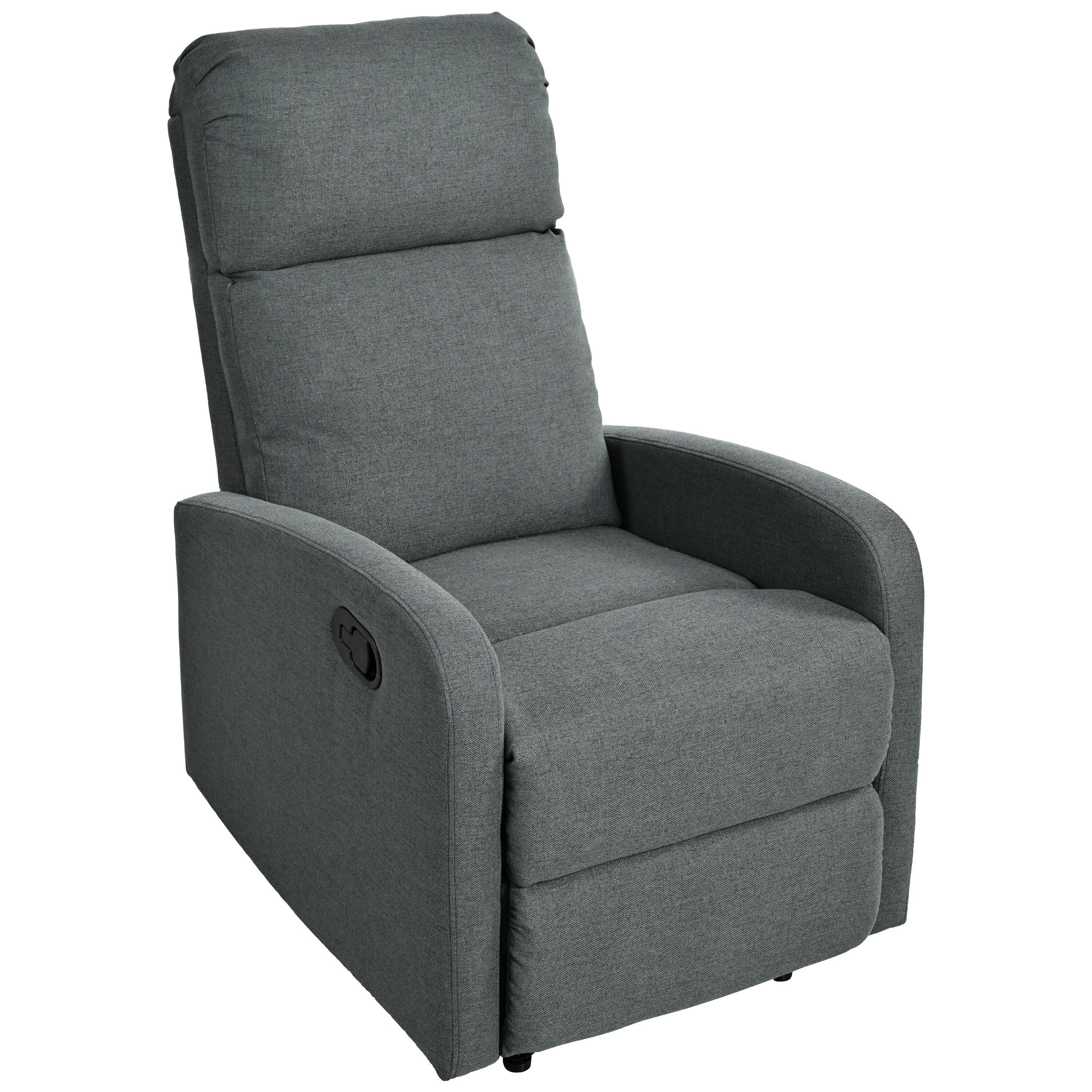 Fauteuil inclinable manuel moderne Roomfitters, fauteuil de cinéma maison, inclinable et réglable pour salon, anthracite