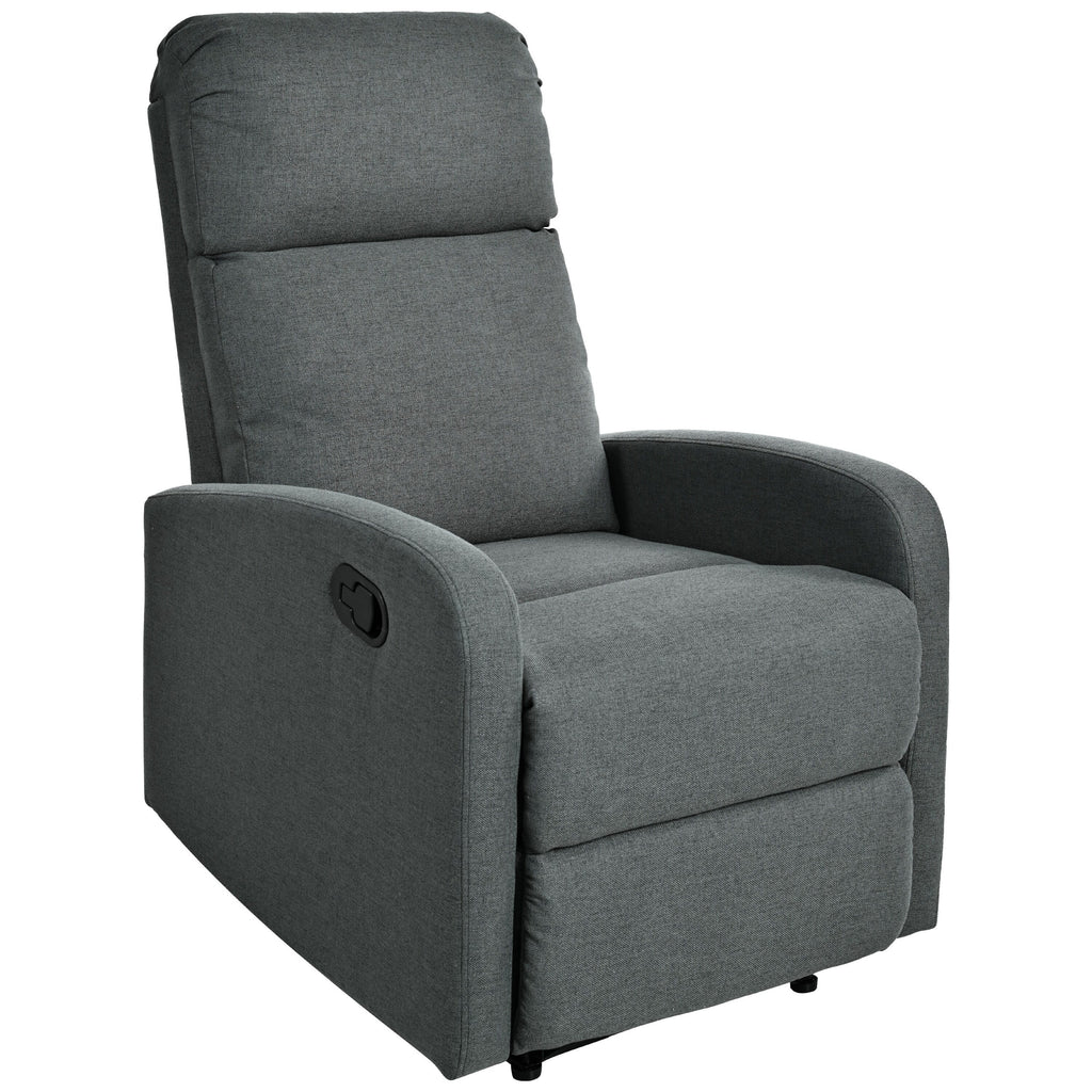 Fauteuil inclinable manuel moderne Roomfitters, fauteuil de cinéma maison, inclinable et réglable pour salon, anthracite