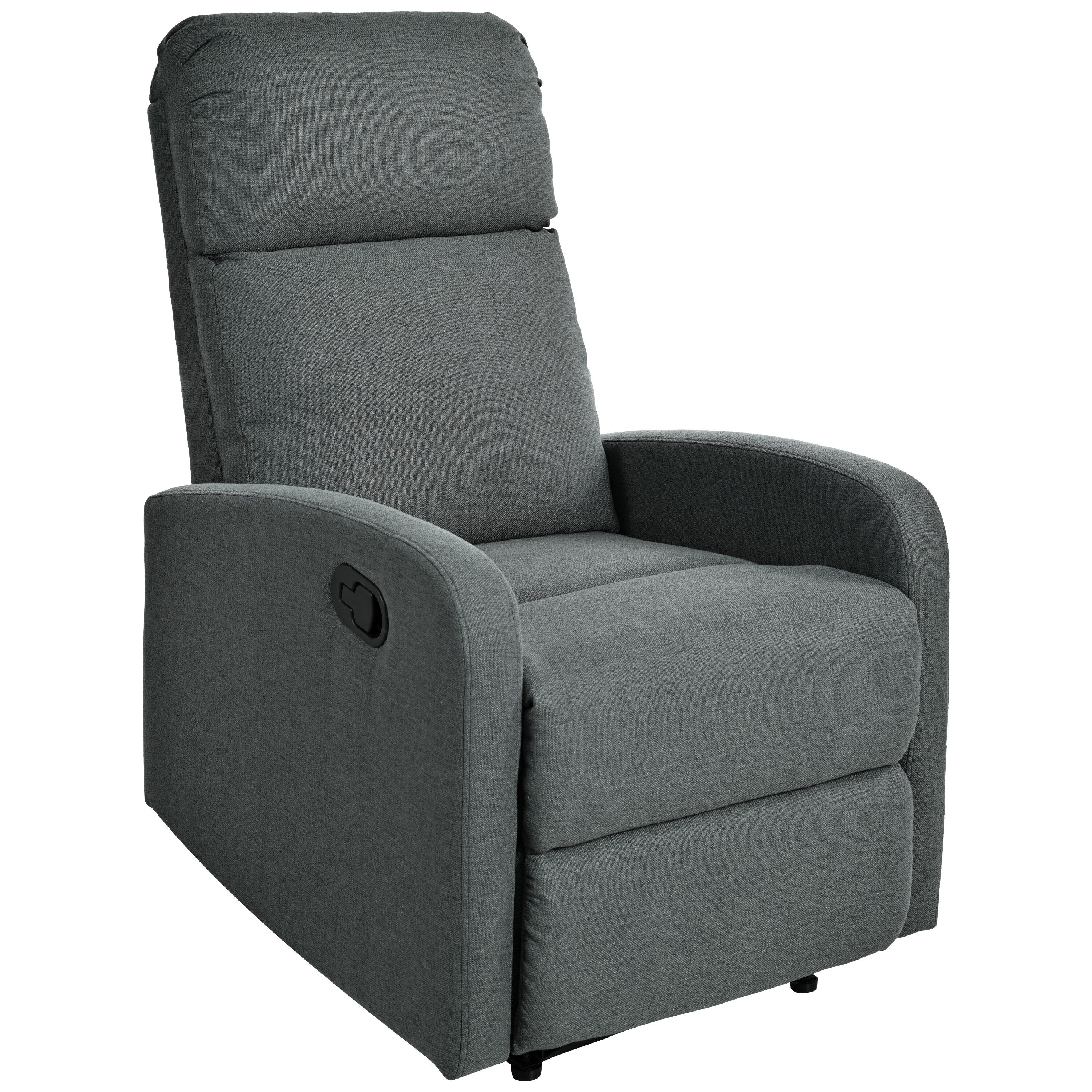Fauteuil inclinable manuel moderne Roomfitters, fauteuil de cinéma maison, inclinable et réglable pour salon, anthracite