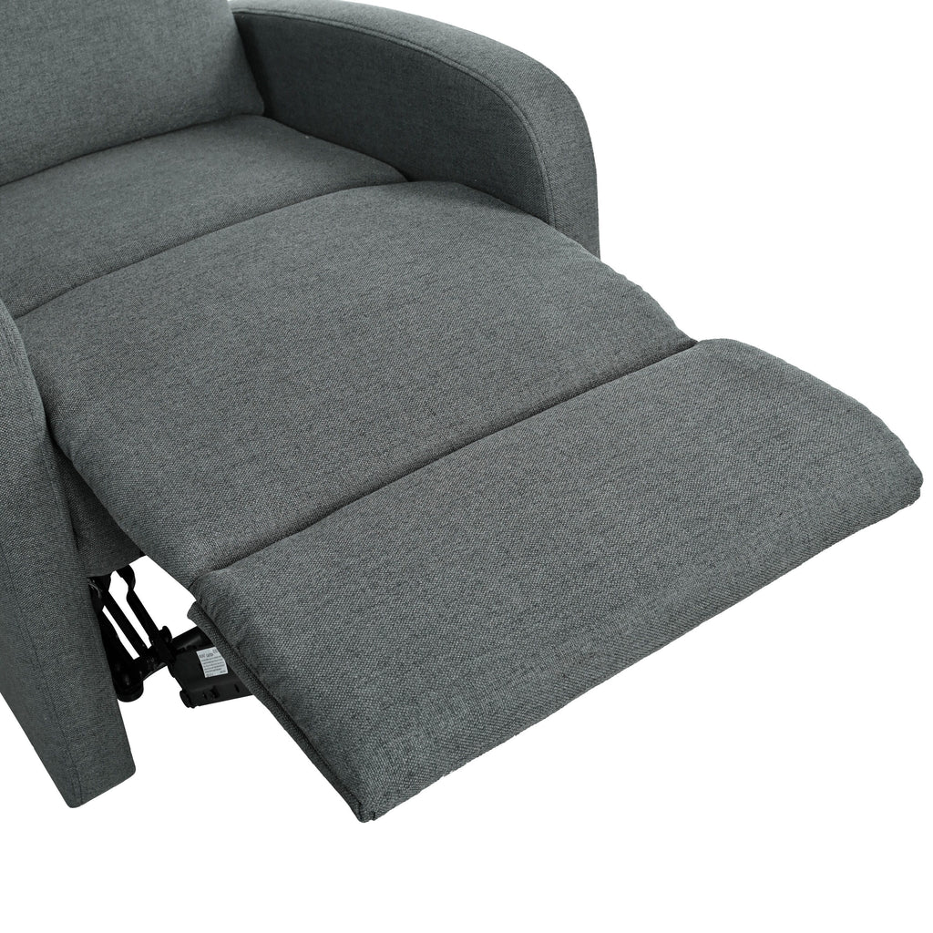 Fauteuil inclinable manuel moderne Roomfitters, fauteuil de cinéma maison, inclinable et réglable pour salon, anthracite