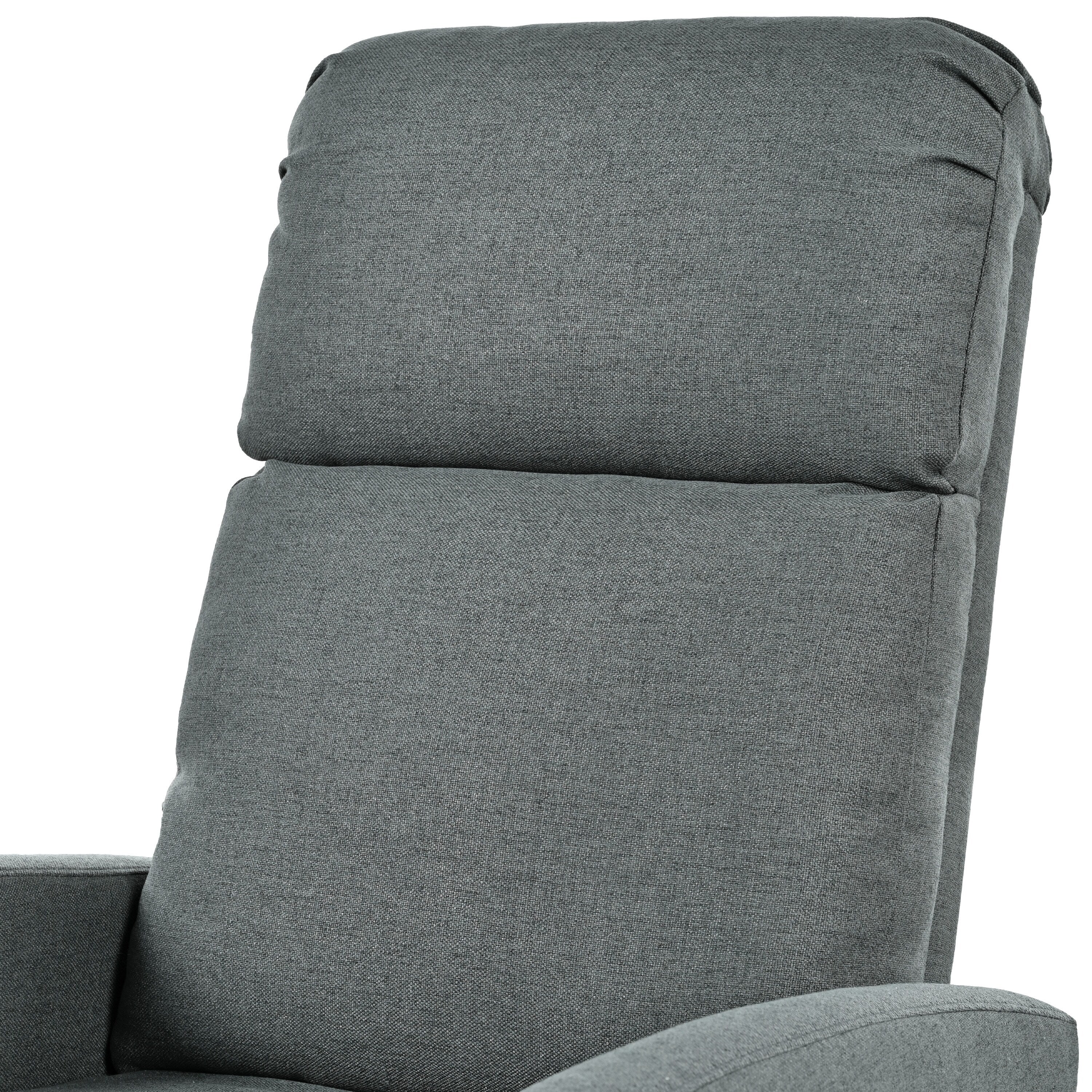 Fauteuil inclinable manuel moderne Roomfitters, fauteuil de cinéma maison, inclinable et réglable pour salon, anthracite