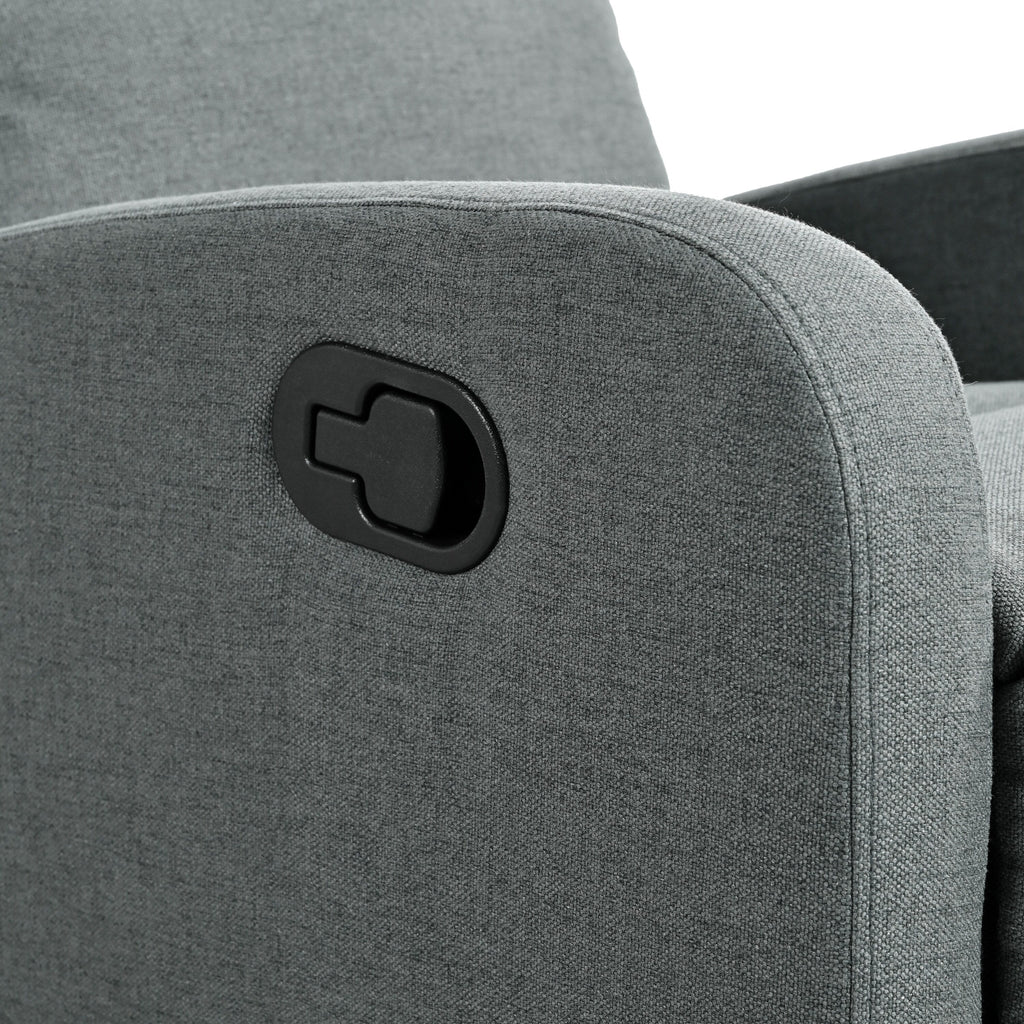 Fauteuil inclinable manuel moderne Roomfitters, fauteuil de cinéma maison, inclinable et réglable pour salon, anthracite