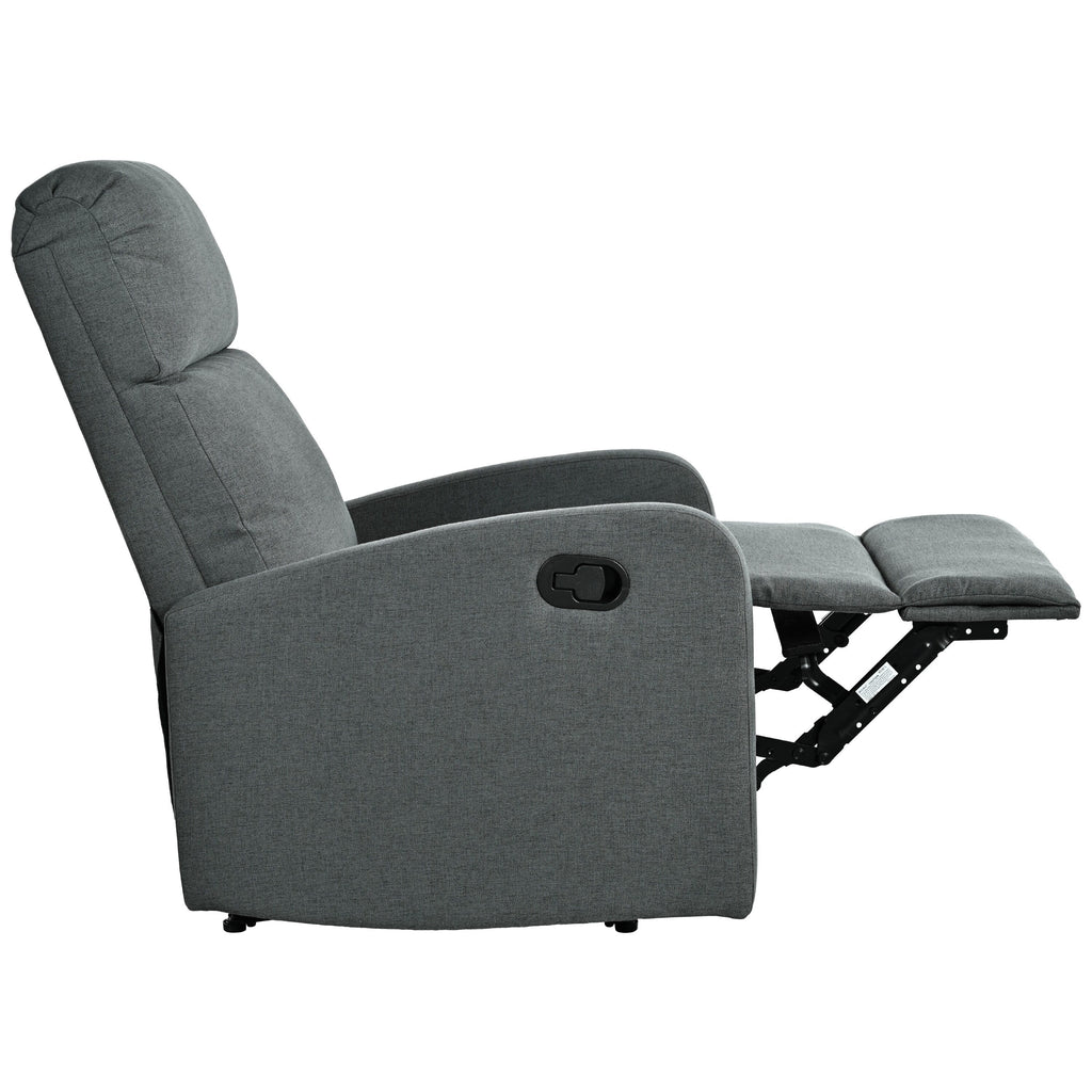 Fauteuil inclinable manuel moderne Roomfitters, fauteuil de cinéma maison, inclinable et réglable pour salon, anthracite
