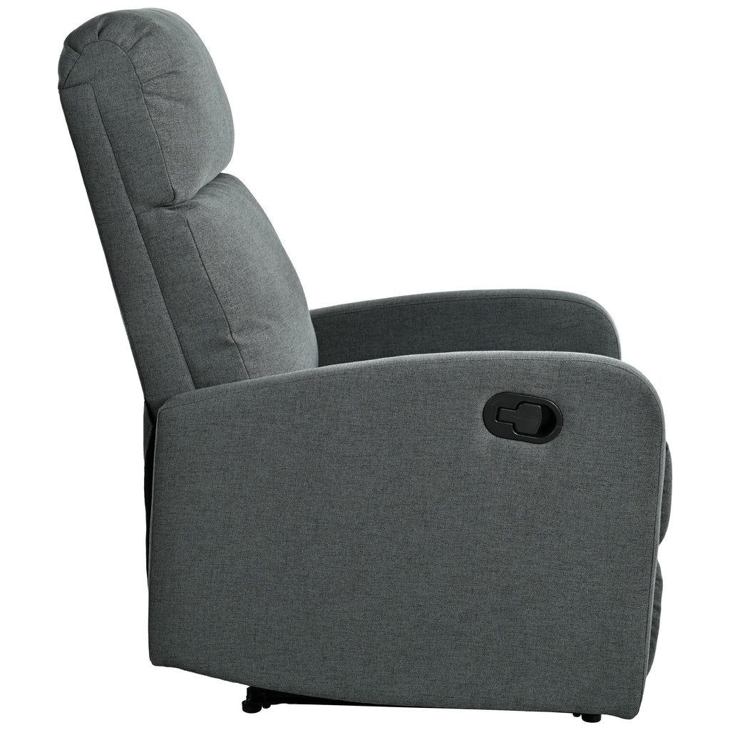 Fauteuil inclinable manuel moderne Roomfitters, fauteuil de cinéma maison, inclinable et réglable pour salon, anthracite