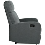 Fauteuil inclinable manuel moderne Roomfitters, fauteuil de cinéma maison, inclinable et réglable pour salon, anthracite