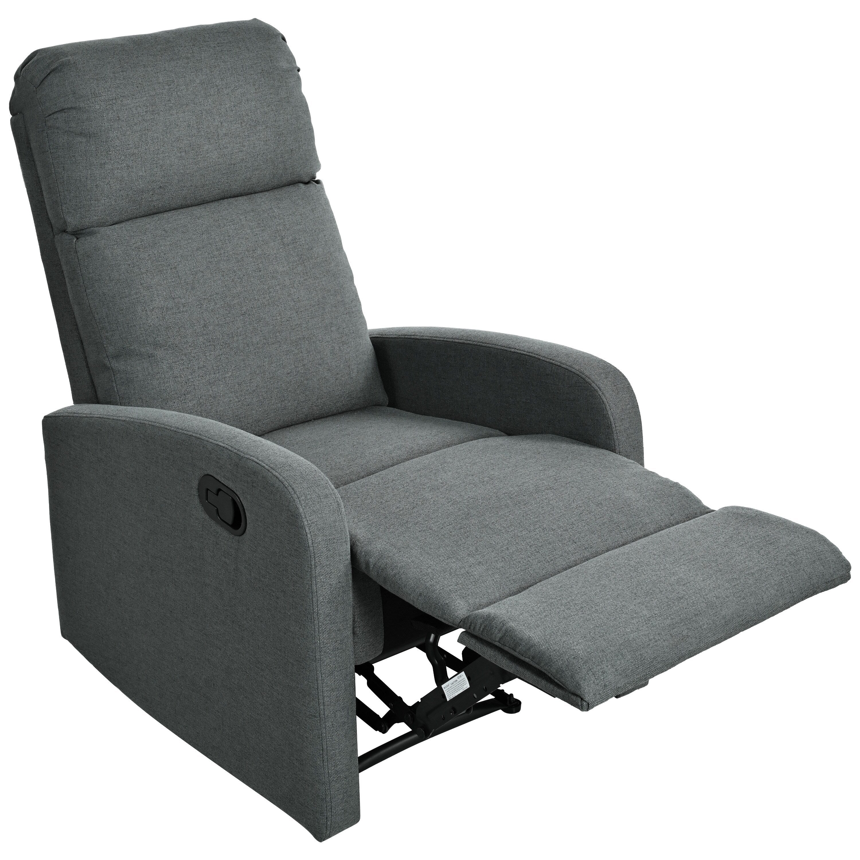 Fauteuil inclinable manuel moderne Roomfitters, fauteuil de cinéma maison, inclinable et réglable pour salon, anthracite