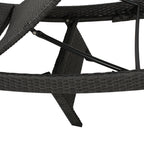 Ensemble de chaises longues d'extérieur en osier Roomfitters, chaises longues inclinables réglables, rotin résistant aux intempéries