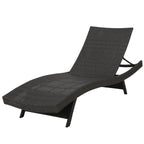 Ensemble de chaises longues d'extérieur en osier Roomfitters, chaises longues inclinables réglables, rotin résistant aux intempéries
