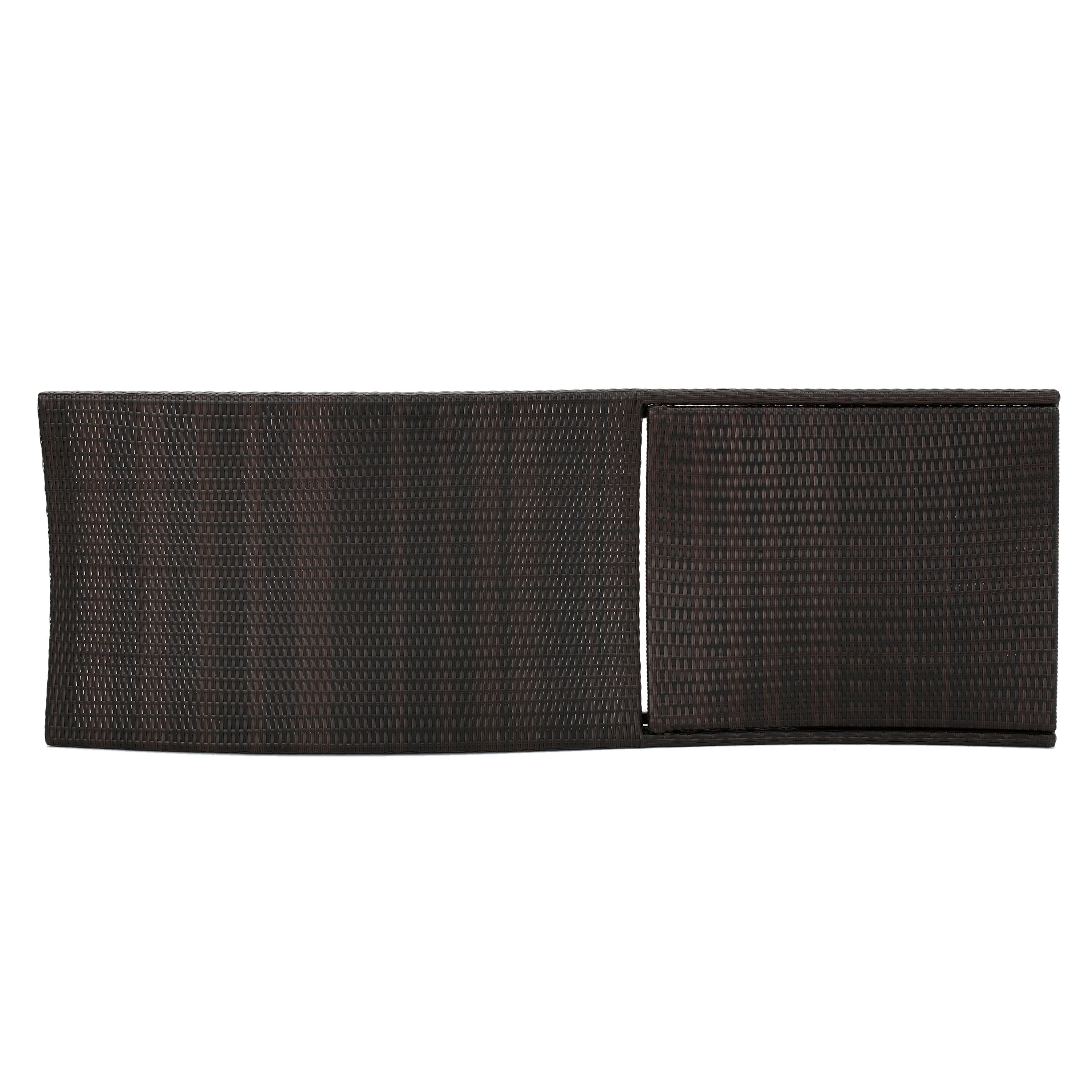 Ensemble de chaises longues d'extérieur en osier Roomfitters, chaises longues inclinables réglables, rotin résistant aux intempéries