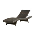 Ensemble de chaises longues d'extérieur en osier Roomfitters, chaises longues inclinables réglables, rotin résistant aux intempéries