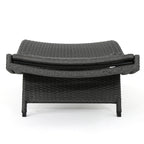 Ensemble de chaises longues d'extérieur en osier Roomfitters, chaises longues inclinables réglables, rotin résistant aux intempéries