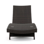 Ensemble de chaises longues d'extérieur en osier Roomfitters, chaises longues inclinables réglables, rotin résistant aux intempéries