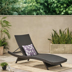 Ensemble de chaises longues d'extérieur en osier Roomfitters, chaises longues inclinables réglables, rotin résistant aux intempéries