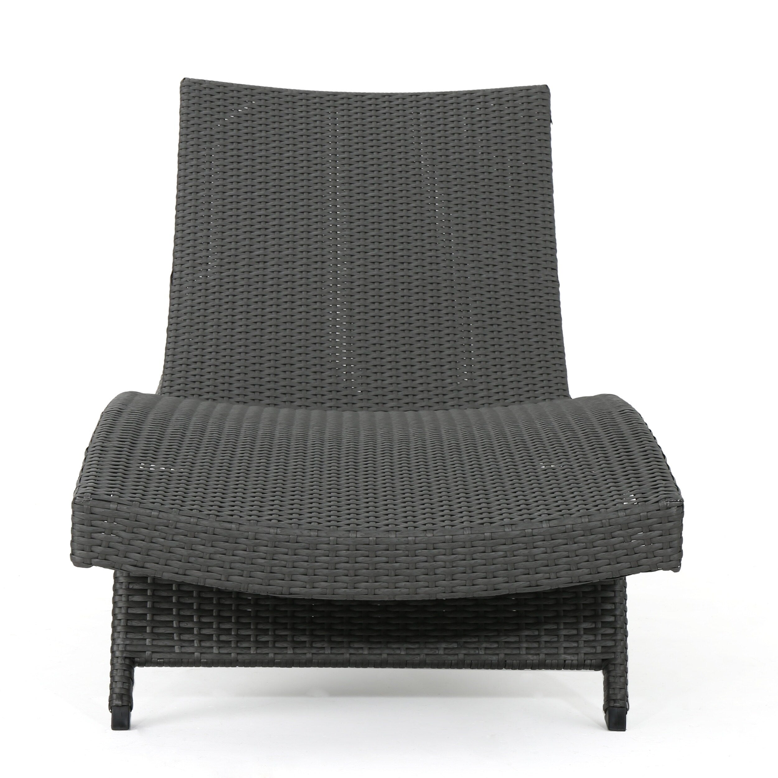 Ensemble de chaises longues d'extérieur en osier Roomfitters, chaises longues inclinables réglables, rotin résistant aux intempéries