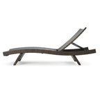 Ensemble de chaises longues d'extérieur en osier Roomfitters, chaises longues inclinables réglables, rotin résistant aux intempéries