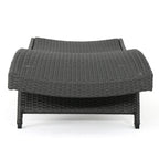 Ensemble de chaises longues d'extérieur en osier Roomfitters, chaises longues inclinables réglables, rotin résistant aux intempéries