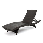 Ensemble de chaises longues d'extérieur en osier Roomfitters, chaises longues inclinables réglables, rotin résistant aux intempéries