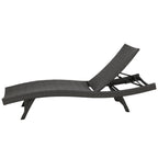 Ensemble de chaises longues d'extérieur en osier Roomfitters, chaises longues inclinables réglables, rotin résistant aux intempéries
