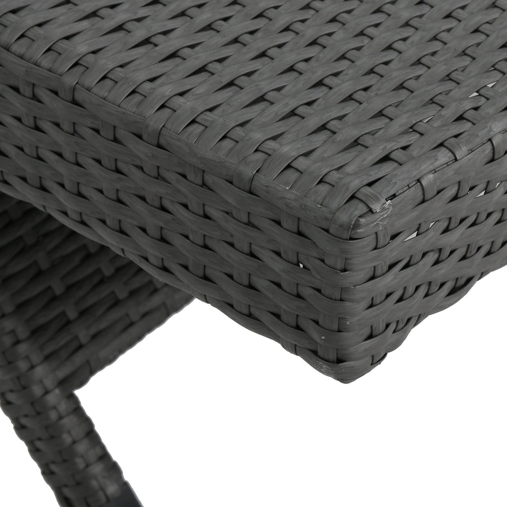 Ensemble de chaises longues d'extérieur en osier Roomfitters, chaises longues inclinables réglables, rotin résistant aux intempéries