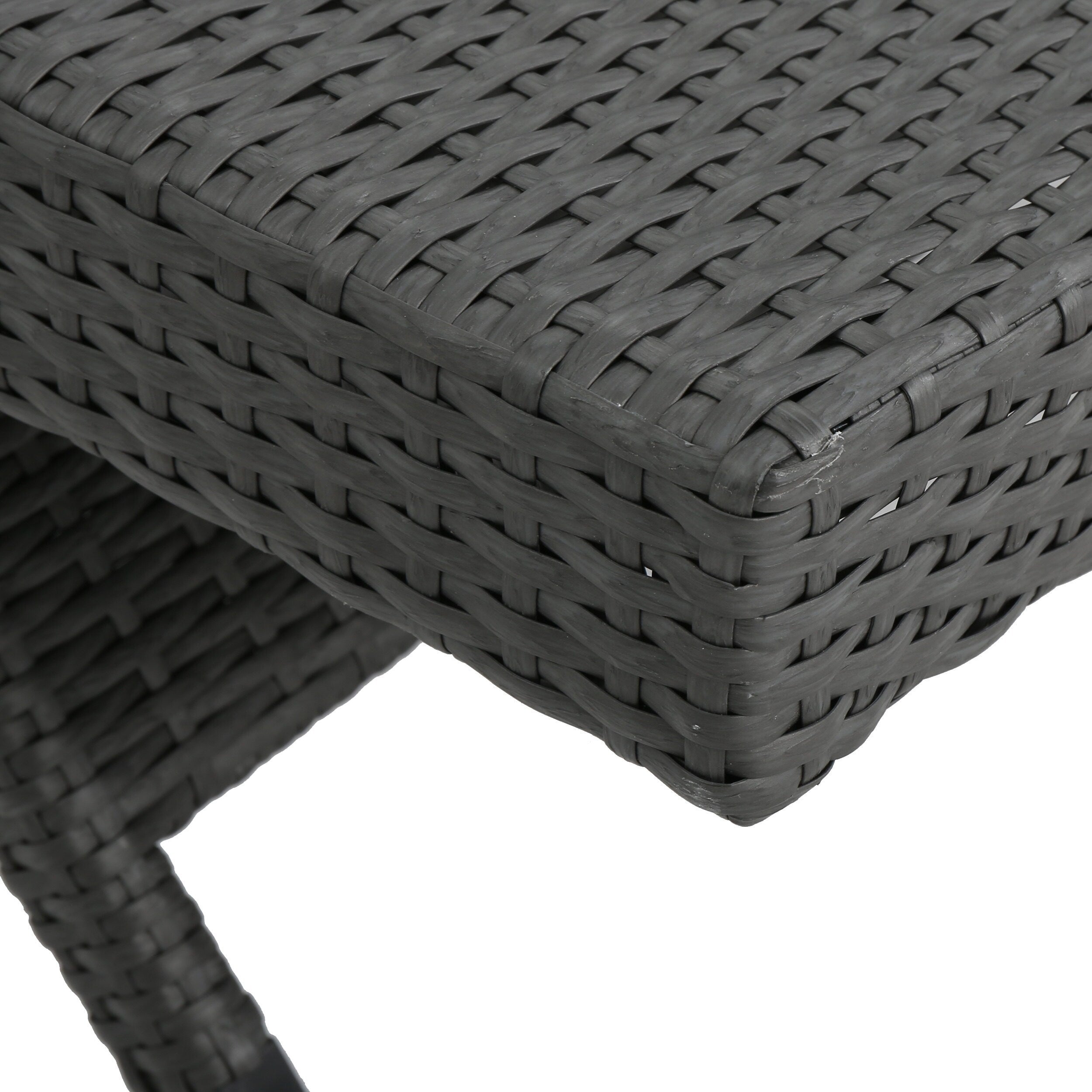 Ensemble de chaises longues d'extérieur en osier Roomfitters, chaises longues inclinables réglables, rotin résistant aux intempéries