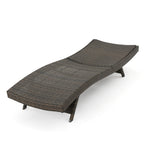Ensemble de chaises longues d'extérieur en osier Roomfitters, chaises longues inclinables réglables, rotin résistant aux intempéries