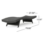 Ensemble de chaises longues d'extérieur en osier Roomfitters, chaises longues inclinables réglables, rotin résistant aux intempéries