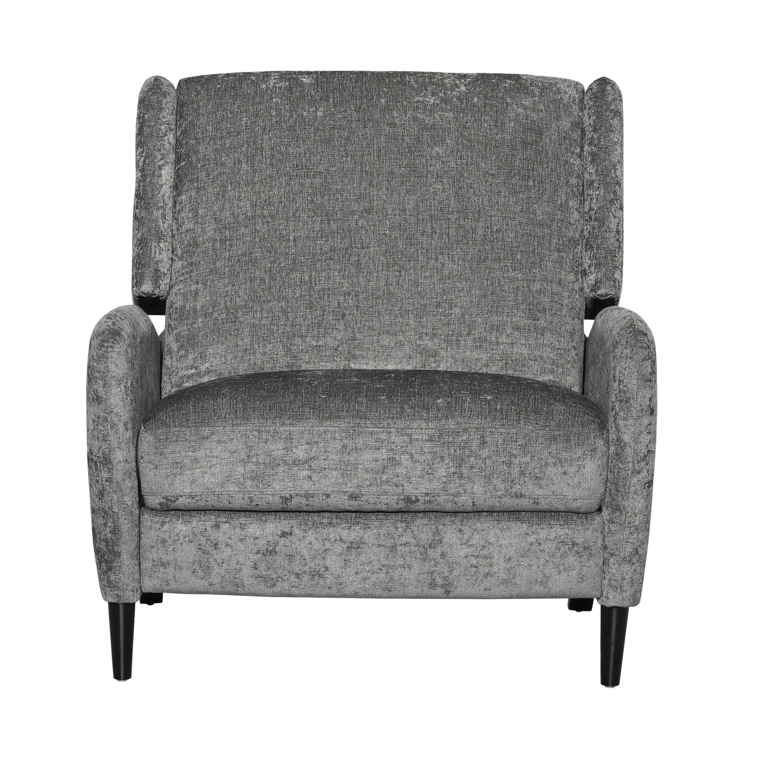 Fauteuil inclinable surdimensionné en tissu texturé Roomfitters, confortable pour le salon