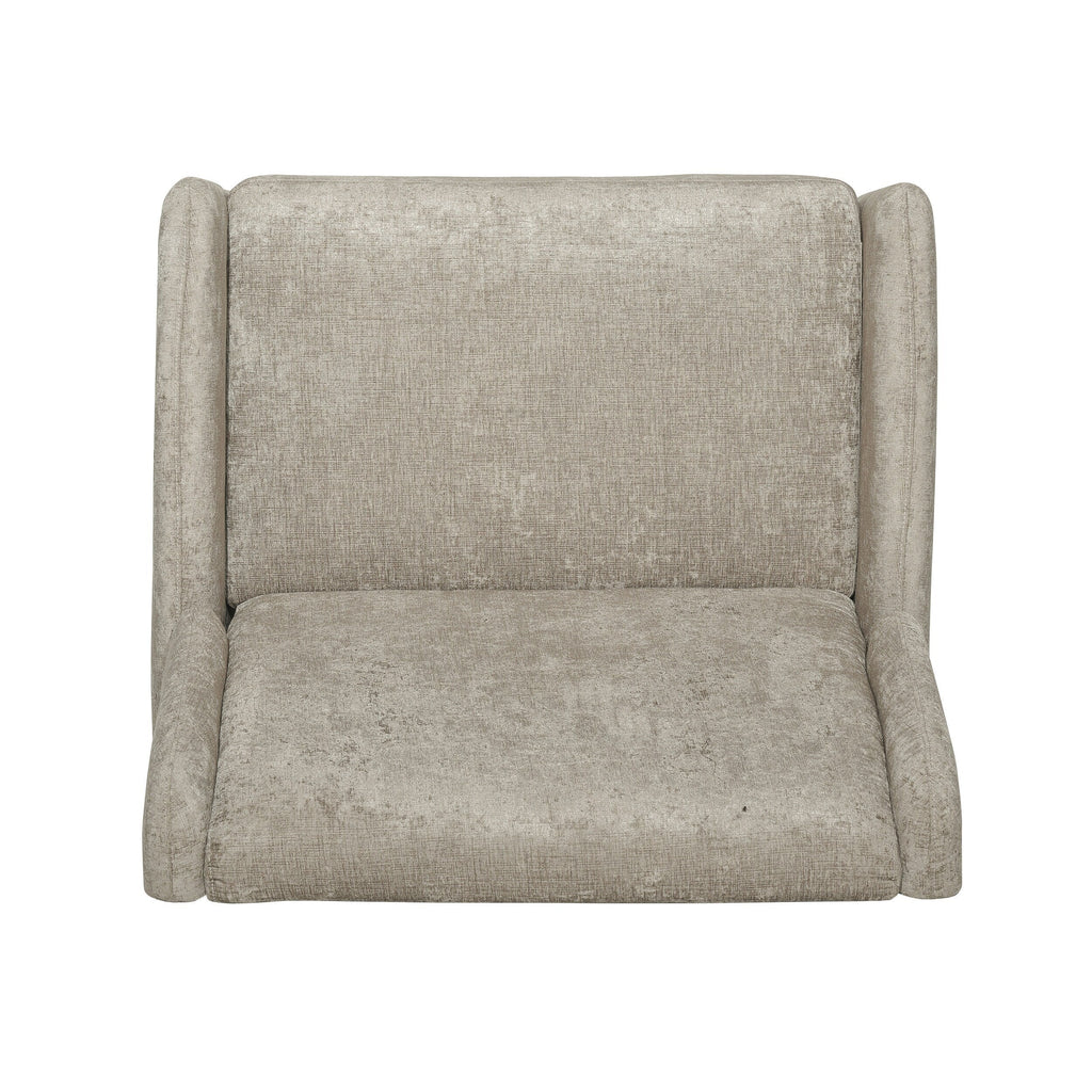 Fauteuil inclinable surdimensionné en tissu texturé Roomfitters, confortable pour le salon