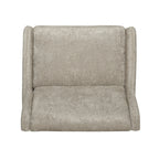 Fauteuil inclinable surdimensionné en tissu texturé Roomfitters, confortable pour le salon