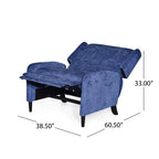 Fauteuil inclinable surdimensionné en tissu texturé Roomfitters, confortable pour le salon