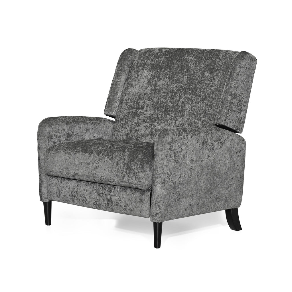 Fauteuil inclinable surdimensionné en tissu texturé Roomfitters, confortable pour le salon