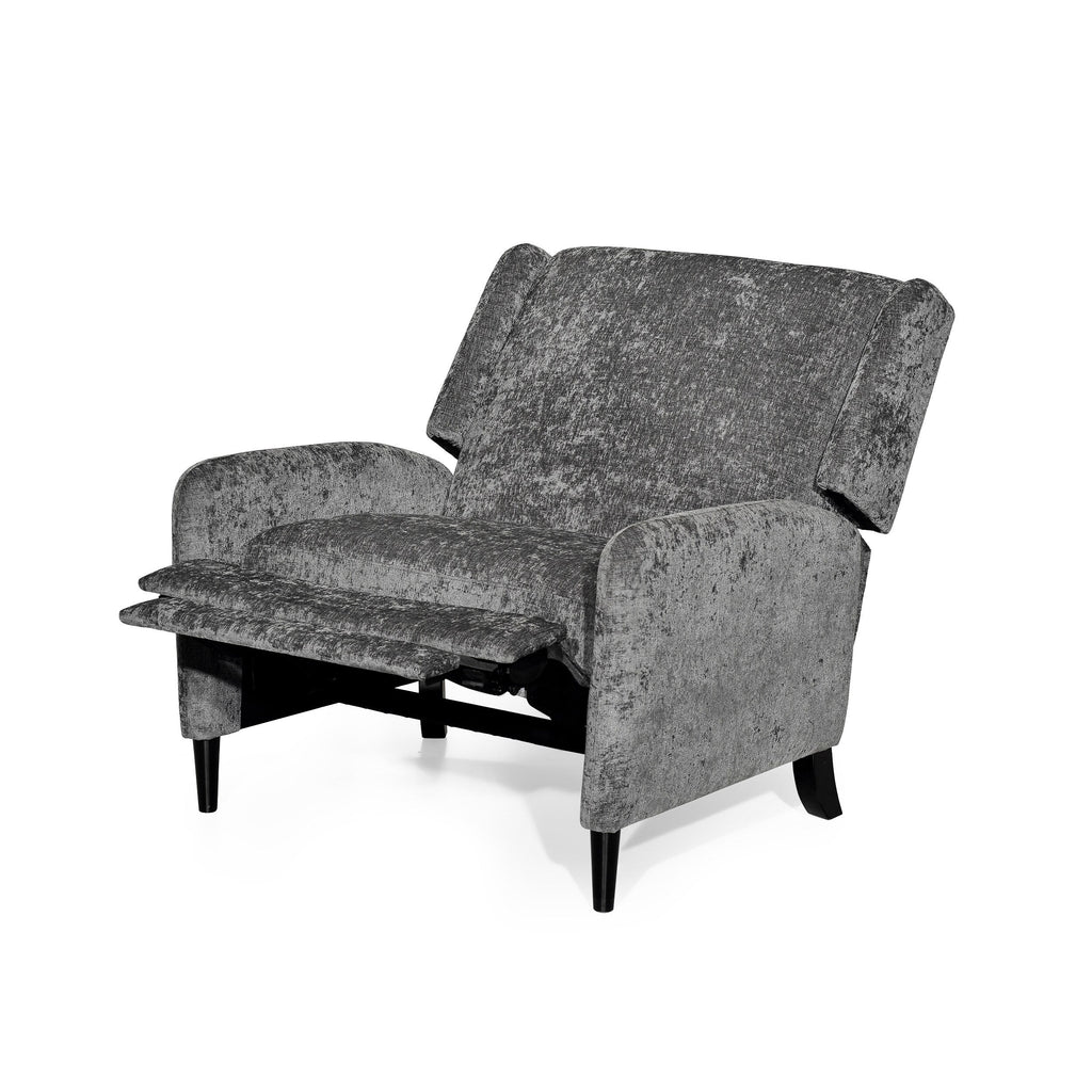 Fauteuil inclinable surdimensionné en tissu texturé Roomfitters, confortable pour le salon