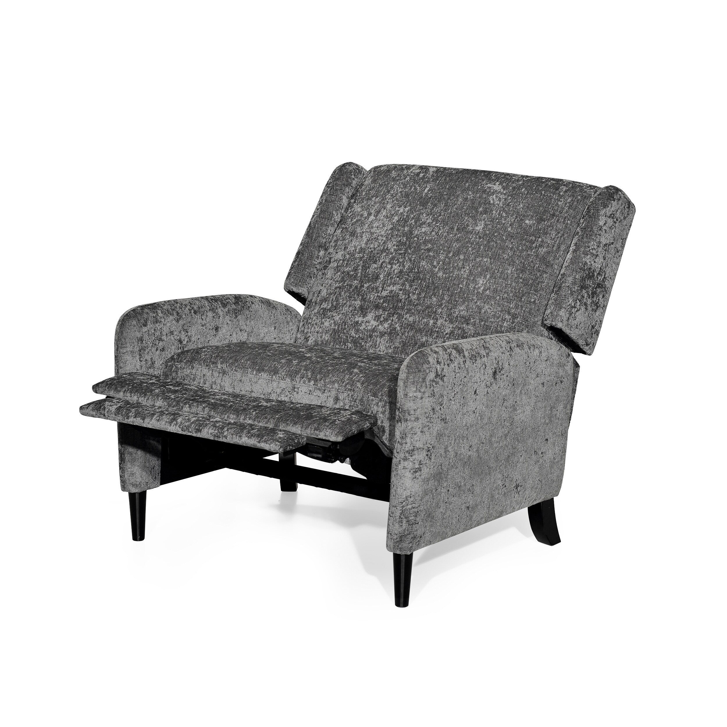 Fauteuil inclinable surdimensionné en tissu texturé Roomfitters, confortable pour le salon