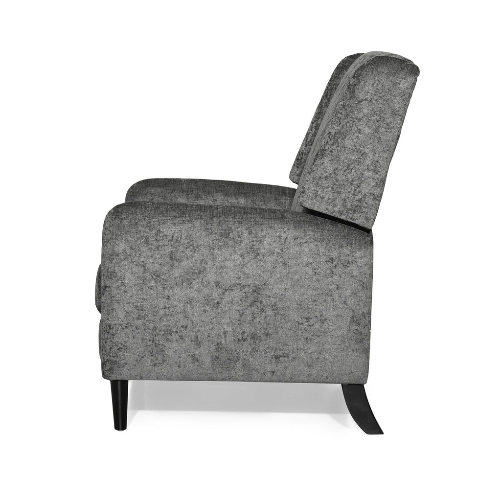 Fauteuil inclinable surdimensionné en tissu texturé Roomfitters, confortable pour le salon