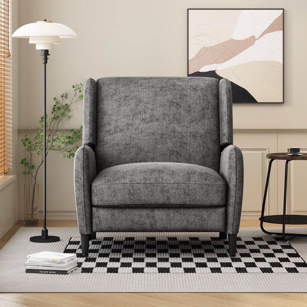 Fauteuil inclinable surdimensionné en tissu texturé Roomfitters, confortable pour le salon