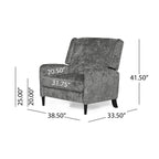 Fauteuil inclinable surdimensionné en tissu texturé Roomfitters, confortable pour le salon