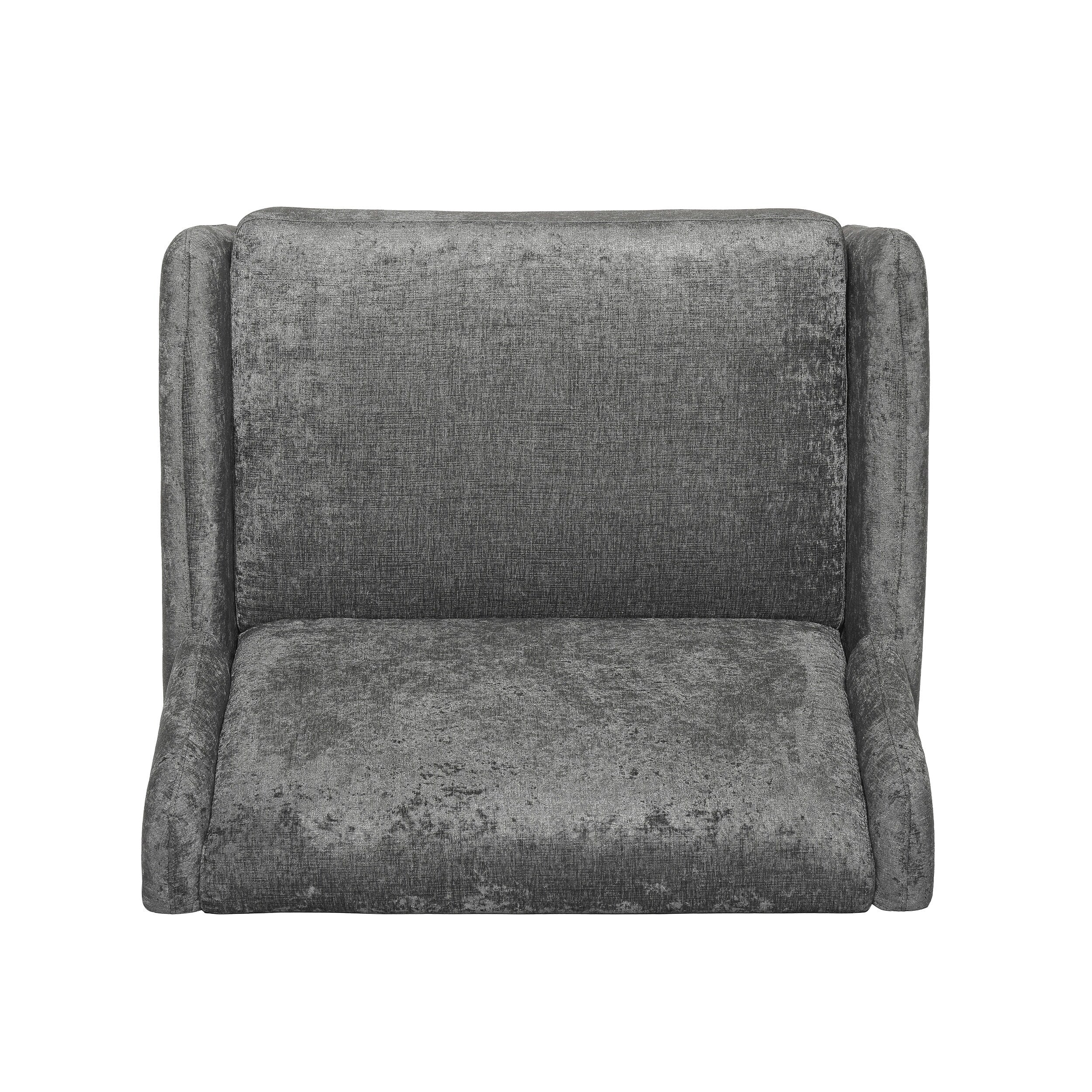 Fauteuil inclinable surdimensionné en tissu texturé Roomfitters, confortable pour le salon