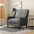 Fauteuil inclinable surdimensionné en tissu texturé Roomfitters, confortable pour le salon